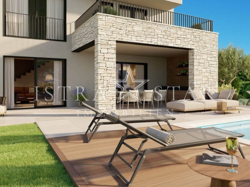 Traumhaftes Neubauhaus - Modernes Design und privater Pool nahe Baderna