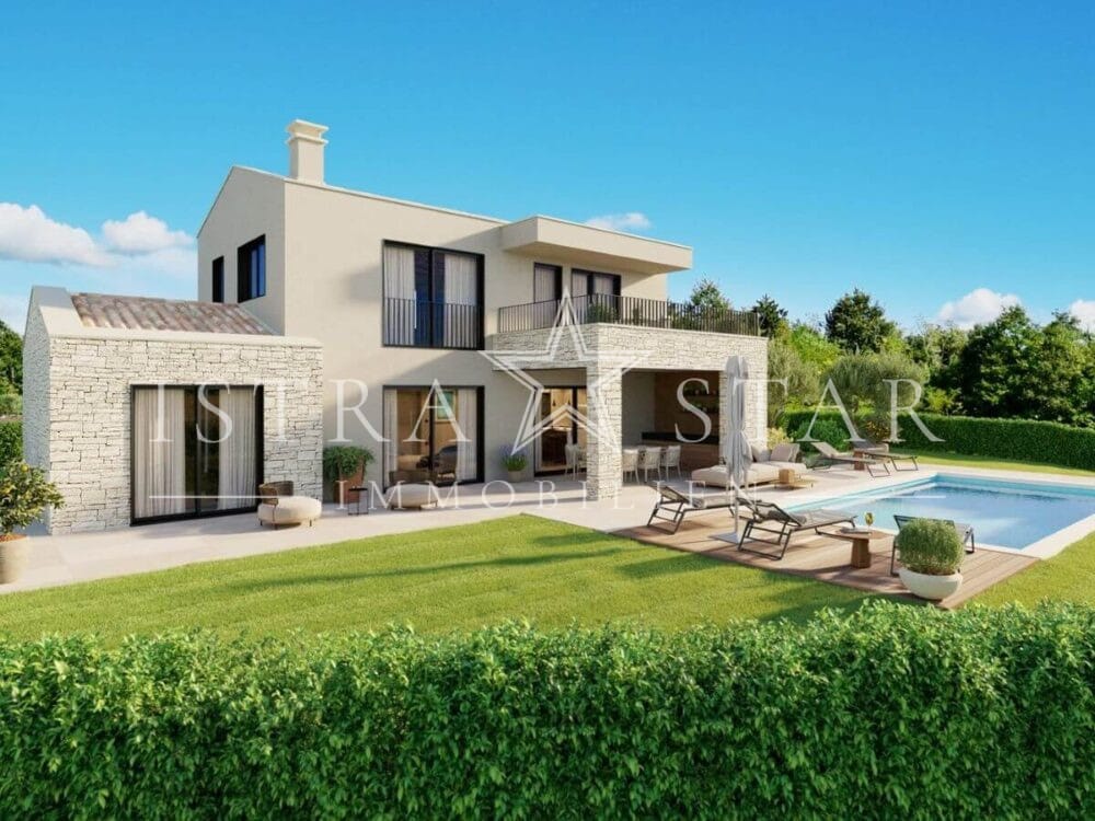 Traumhaftes Neubauhaus - Modernes Design und privater Pool nahe Baderna