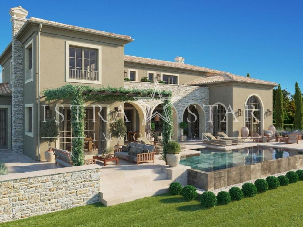 Traumhafte Luxusvilla mit Pool und großzügiger Gartenanlage bei Vizinada