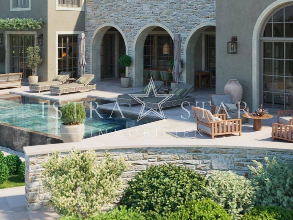 Traumhafte Luxusvilla mit Pool und großzügiger Gartenanlage bei Vizinada