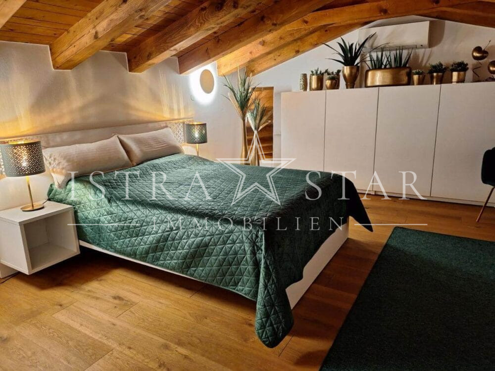 Modernisiertes Steinhaus mit istrischem Charme und Meerblick, nahe Porec