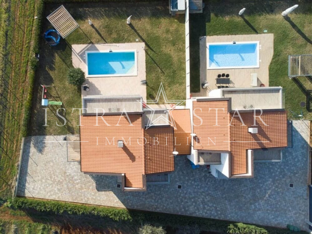 Exklusives Modernes Haus mit Pool und Meerblick, ruhige Strandnähe bei Porec