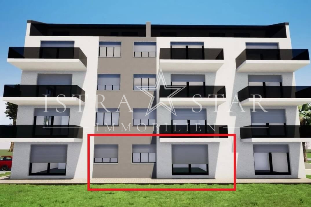 Moderne Neubau-3-Zimmer-Erdgeschosswohnung in Meeresnähe bei Porec