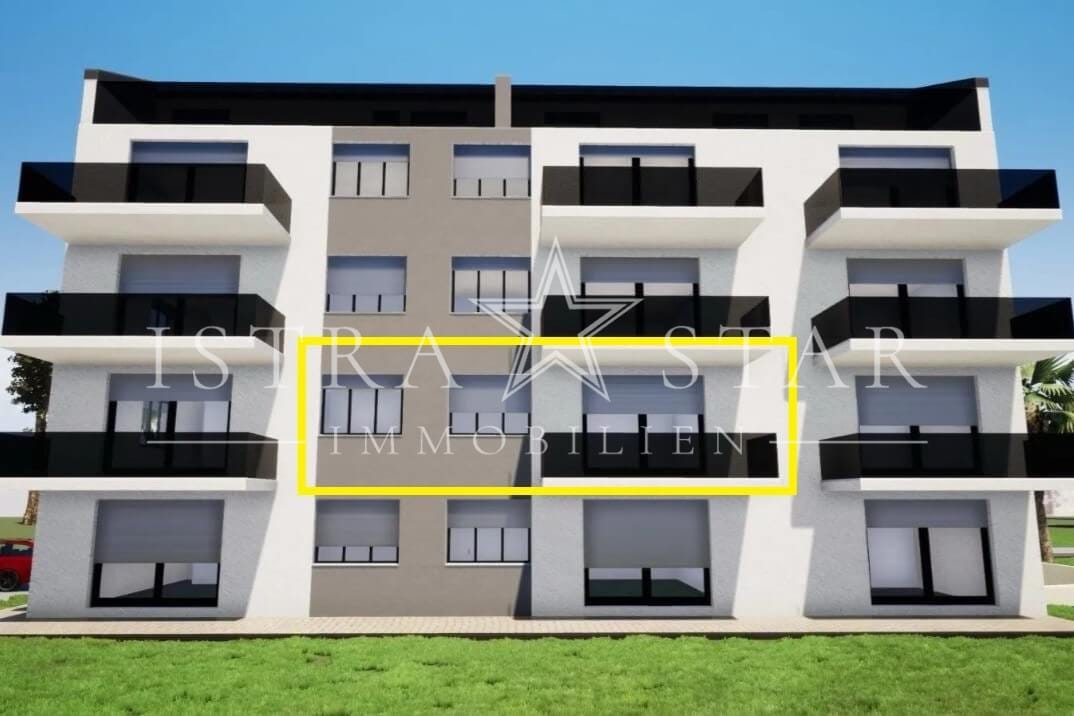 Hochwertige Neubauwohnung mit Balkon und Garage in Meeresnähe bei Porec