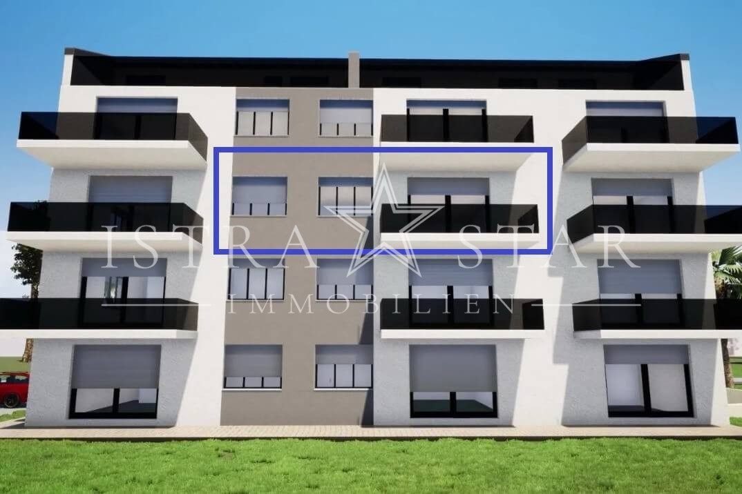 Stilvolle 3-Zimmer-Wohnung mit Balkon und Meerblick in ruhiger Lage bei Porec