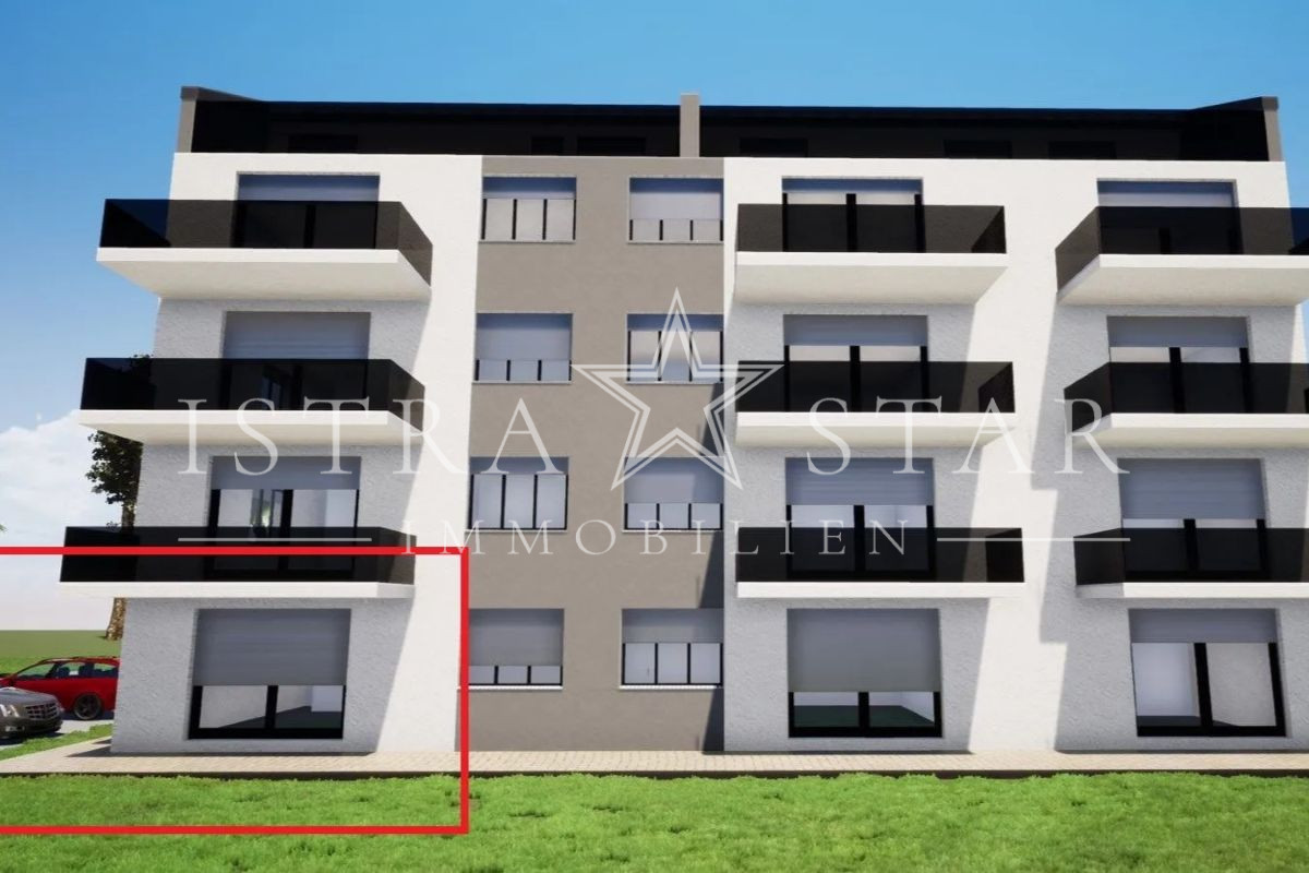 Attraktive Neubau-Erdgeschosswohnung mit 3 Zimmern in Meeresnähe bei Porec
