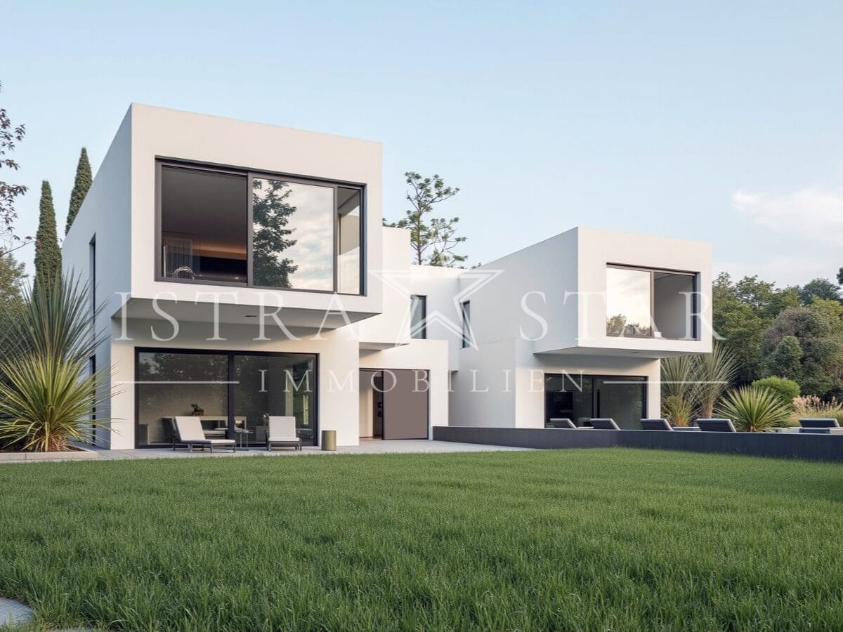 Attraktives Baugrundstück mit Projektierung für zwei Häuser in Top-Lage nahe Porec